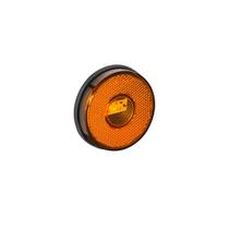 Lanterna Lateral Ø85mm Led Saida Fios Âmbar