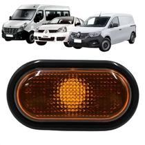 Lanterna Lateral Paralama Clio Kangoo Master 2002 Até 2012 Ambar Moldura Preta