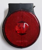 Lanterna lateral redonda Guerra Randon carretas e caminhões led vermelho bivolt com haste - Pradolux