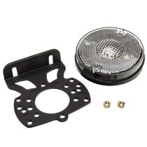 Lanterna Lateral Redonda Led Bivolt Branco Modelo Randon 89mm Com Suporte - GF5.127.113CR