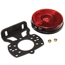 Lanterna Lateral Redonda Led Bivolt Vermelho Modelo Randon 89mm Com Suporte - GF5.127.113VM