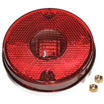 Lanterna Lateral Redonda Led Bivolt Vermelho Modelo Randon 89mm Sem Suporte - GF5.127.13VM