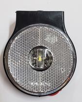 Lanterna lateral redonda universal carretas e caminhões led bivol com haste Lanterna lateral redonda universal carretas e caminhões led bivol com haste