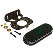 Lanterna Lateral Retangular Led Bivolt Verde Com Suporte - GF7.114.10VD