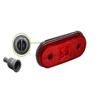 Lanterna Lateral Vermelha Led Bivolt Caminhão C/suporte
