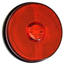 Lanterna Lateral Vermelho 24V Led Conector 2 Vias Selado Fixaçao Traseira Abs Pmma