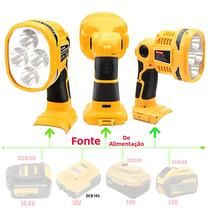 Lanterna LED 14.4V 18V 20V Com Porta USB Para Iluminação De Emergência Ao Ar Livre Para Bateria Lanterna LED 14.4V 18V 20V Com Porta USB Para Iluminação De Emergência Ao Ar Livre Para Bateria