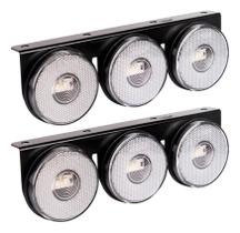 Lanterna Led 85mm 3 Marias Âmbar Caminhão Carreta 12v 24v