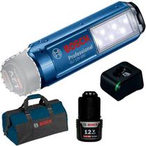 Lanterna LED à Bateria 300 Lumens GLI 12V-300 com Bateria 2,0Ah, Carregador Bivolt e Bolsa BOSCH Lanterna LED à Bateria 300 Lumens GLI 12V-300 com Bateria 2,0Ah, Carregador Bivolt e Bolsa BOSCH