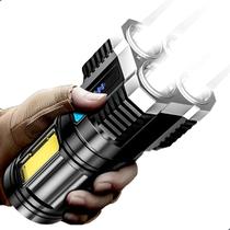 Lanterna Led à Prova Dágua 4 Núcleos Potente Recarregável