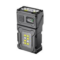 Lanterna LED Ajustável Portátil Recarregável Por USB Mini Luz De Trabalho Com Ímã Para Camping