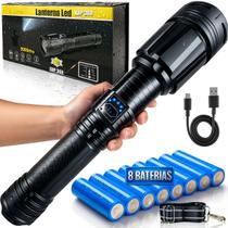 Lanterna Led Alta Potencia Recarregavel Zoom Longo Alcance Powerbank Usb Resistente Agua Ipx6 Camping Tatica Emergencia 10000 Lumens Lanterna Led Alta Potencia Recarregavel Zoom Longo Alcance Powerbank Usb Resistente Agua Ipx6 Camping Tatica Emergencia 10000 Lumens