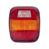 Lanterna led bivolt traseira - caminhões vw/ford - 24 leds/ tricolor com vigia - pl04402249