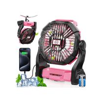 Lanterna LED Camping Fan Art In Real 30000mAh, portátil, rosa