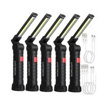 Lanterna LED COB Portátil Recarregável Com USB, Lâmpada Magnética Suspensa, Tocha Para Camping E Luz Lanterna LED COB Portátil Recarregável Com USB, Lâmpada Magnética Suspensa, Tocha Para Camping E Luz