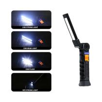 Lanterna LED COB Recarregável Com Gancho Magnético 360 graus Lanterna Rotativa Para Emergências Ao Ar
