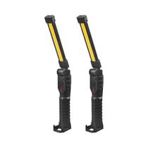 Lanterna LED COB Recarregável USB Com Ímã, Lâmpada De Trabalho Portátil, Tocha Para Camping