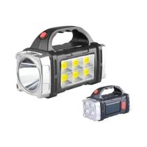 Lanterna LED COB Solar Recarregável À Prova d'Água Para Camping Ao Ar Livre