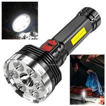 Lanterna LED com Luz Forte, Média, Strobo e Lateral COB Compacta e Eficiente LE8346 Lanterna LED com Luz Forte, Média, Strobo e Lateral COB Compacta e Eficiente LE8346