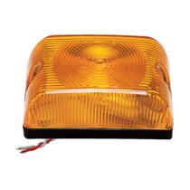 Lanterna Led compativel Facchi ni Retangular Amarelo Com Bordas Arredondado