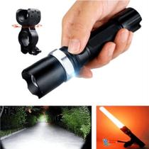 Lanterna Led Cree Q5 Com Zoom Ajustável Com Suporte Para Pixação EC101SUP