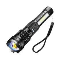 Lanterna LED De Alta Potência Tipo C Recarregável COB Luz Lateral Para Acampamento Ao Ar Livre E