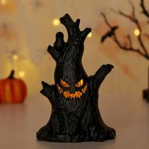 Lanterna LED De Decoração De Halloween Com Forma De Fantasma Em Tronco De Árvore, Decoração De