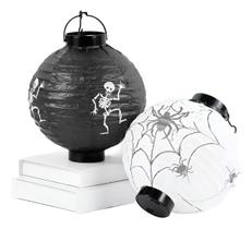 Lanterna LED de Papel Halloween com Desenhos