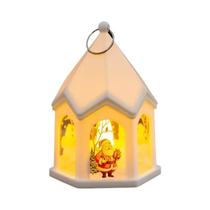 Lanterna LED Do Papai Noel E Boneco De Neve, Decoração De Natal, Ornamento De Mesa, Presente De