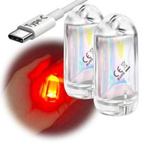 Lanterna LED DoKeep DOKEEP USB Mini à prova d'água EDC, pacote com 2