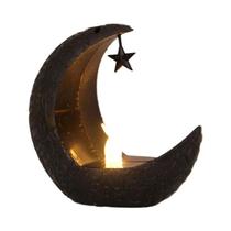 Lanterna LED Eid Mubarak Ramadan Com Ornamentos De Estrela E Lua, Suprimentos Para Festas Islâmicas,