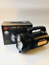 Lanterna Led Holofote T6 Recarregável 30W Alta