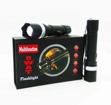 Lanterna Led KLE Tática SWAT Com Zoom Recarregável