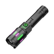 Lanterna LED Laser Branca À Prova d'Água Zoom Tipo C Recarregável Para Caça Pesca