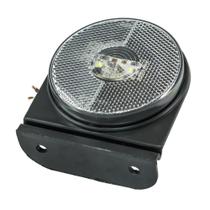 Lanterna Led Lateral Carreta Guerra Bivolt Branco Com Suporte - Pradolux - PL0688.00.42