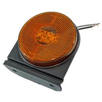 Lanterna Led Lateral Carreta Guerra Bivolt Laranja Com Suporte - Pradolux - PL0688.00.41