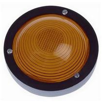 Lanterna led lateral com aro preto - Ambar