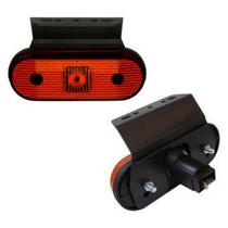 Lanterna led lateral universal com suporte tipo Facchini Vermelho Lanterna led lateral universal com suporte tipo Facchini Vermelho