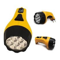 Lanterna Led Luz Forte Intensa Bateria Recarregável Tomada Bivolt Portátil Longo Alcance