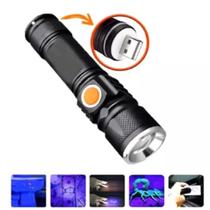 Lanterna Led Luz Negra Ultravioleta Uv Potente Escorpião Nota Falsa Secador Unhas