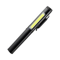 Lanterna LED Mini Portátil Com Luz Lateral COB, Ímã Na Base, Recarregável via Tipo-C Com Clipe Para
