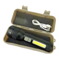 Lanterna Led P50 Recarregável Zoom Cob Camping Pesca