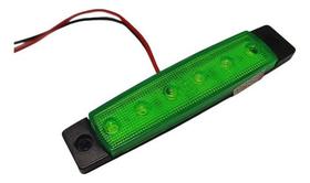 Lanterna Led Palito Pisca Lateral Baú Furgão Carroce Verde