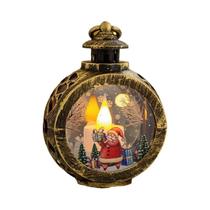Lanterna LED Portátil De Natal, Decoração De Luzes De Vento Com Papai Noel E Árvore De Natal 2025