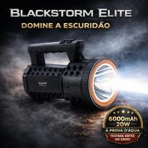 Lanterna LED Recarregável 20W 6000mAh Super Forte À Prova DÁgua Blackstorm Elite EP8515