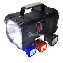 Lanterna LED Recarregável 7 Modos Power Bank Resistente à Água LK3131