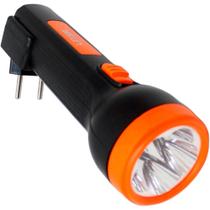 Lanterna Led Recarregável Bivolt Longo Alcance Caça E Pesca