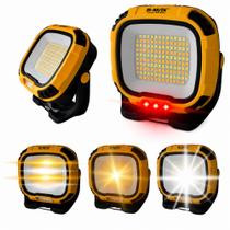 Lanterna Led Recarregável Com Base Magnética Holofote Refletor imã Potente Premium