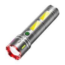 Lanterna LED recarregável com luz de trabalho lateral COB Lanterna LED recarregável com luz de trabalho lateral COB