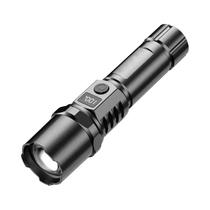 Lanterna LED Recarregável De Alta Potência 100000LM, Tocha Tática Com Zoom, Alcance De 2000M Para